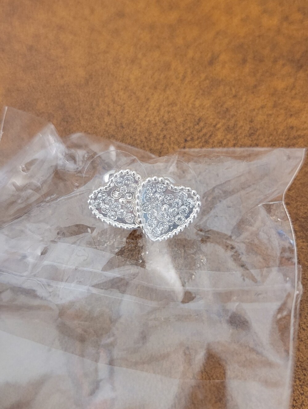 Silver Heart Stud Earrings